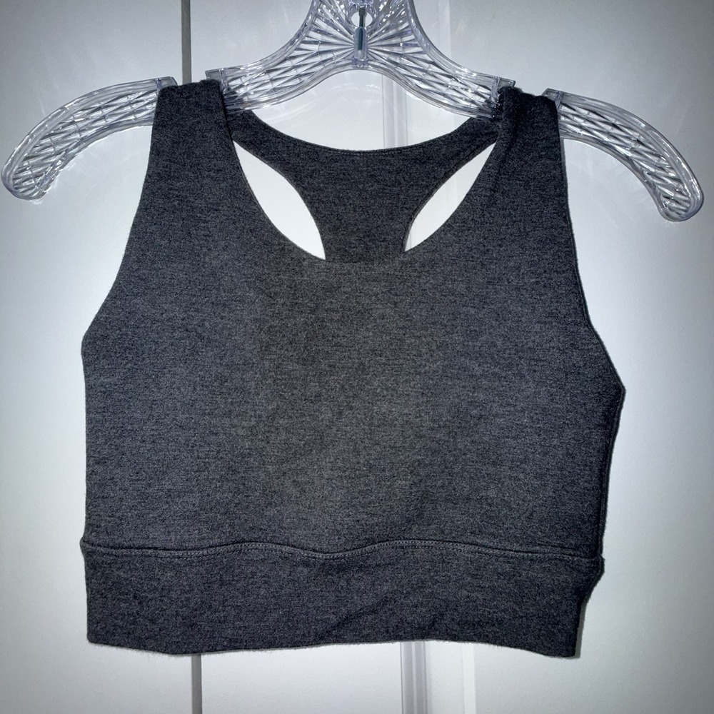 Gray Sports Bra Boody Active Longline Bra Women's Size S
